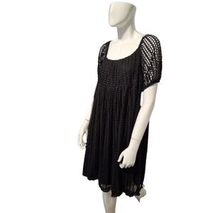 Hayden LA Daileylook Open Knit Women's Size Large Babydoll Mesh Whimsigoth Dress